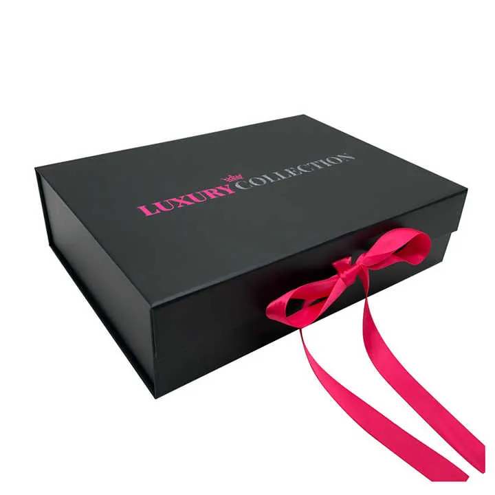 مخصص شعار الفاخرة الشريط علبة إطالة الشعر . Custom Logo Luxury Ribbon Hair Extension Box
