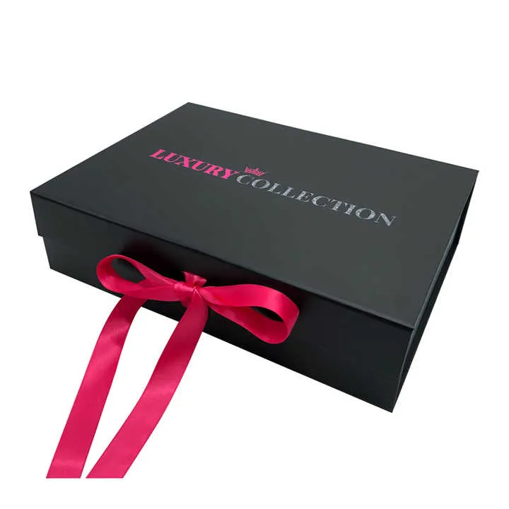 مخصص شعار الفاخرة الشريط علبة إطالة الشعر . Custom Logo Luxury Ribbon Hair Extension Box