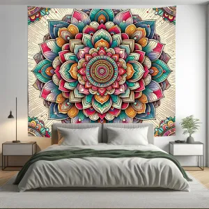 Bohemian WonderLand Indian Mandala Tapestry Psychedelic Wall Hanging Boho Decor
