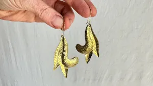 Brass Hojalata Earrings.