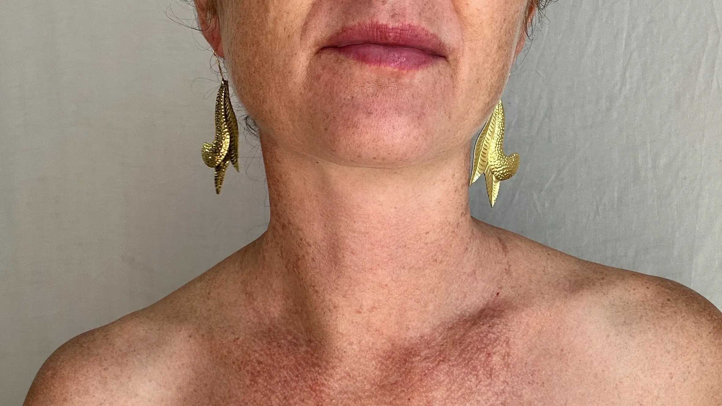Brass Hojalata Earrings.