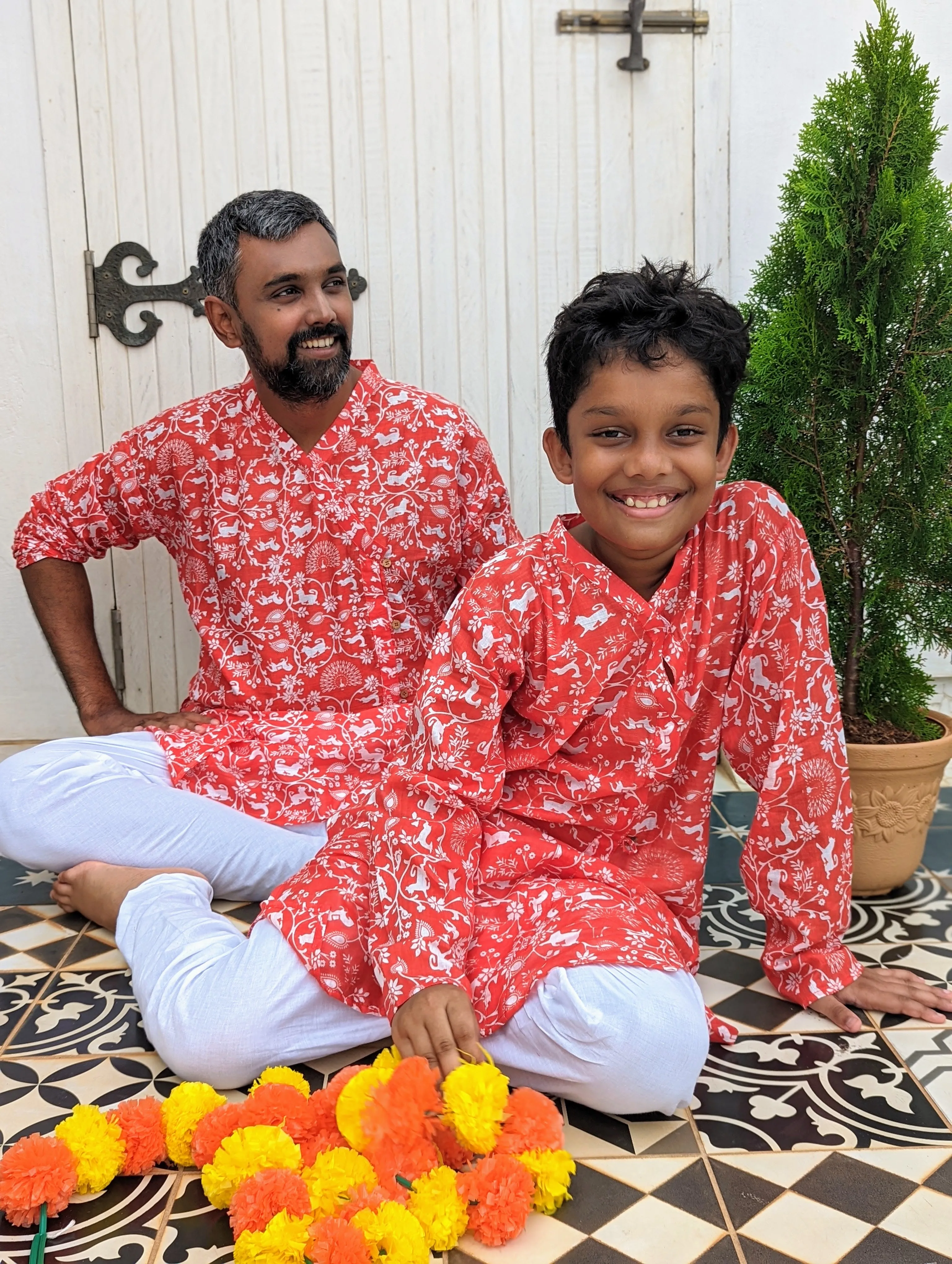 Cotton Angrakha Style Men's Kurta | Shikargah