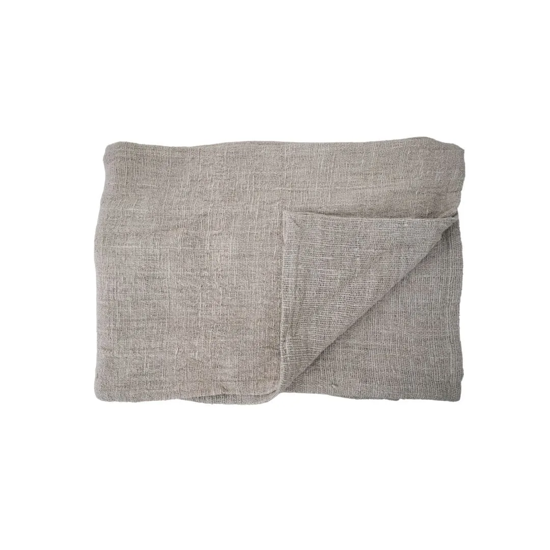 Cotton Hand Woven Bed Cover  | Natural 270x270cm