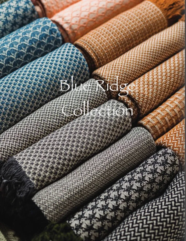 Dashing Texture Bronze Woven Cotton Throw Blanket