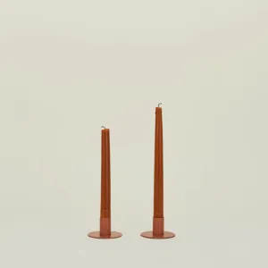 Essential Metal Candle Holders Set of 2 (Terracotta)