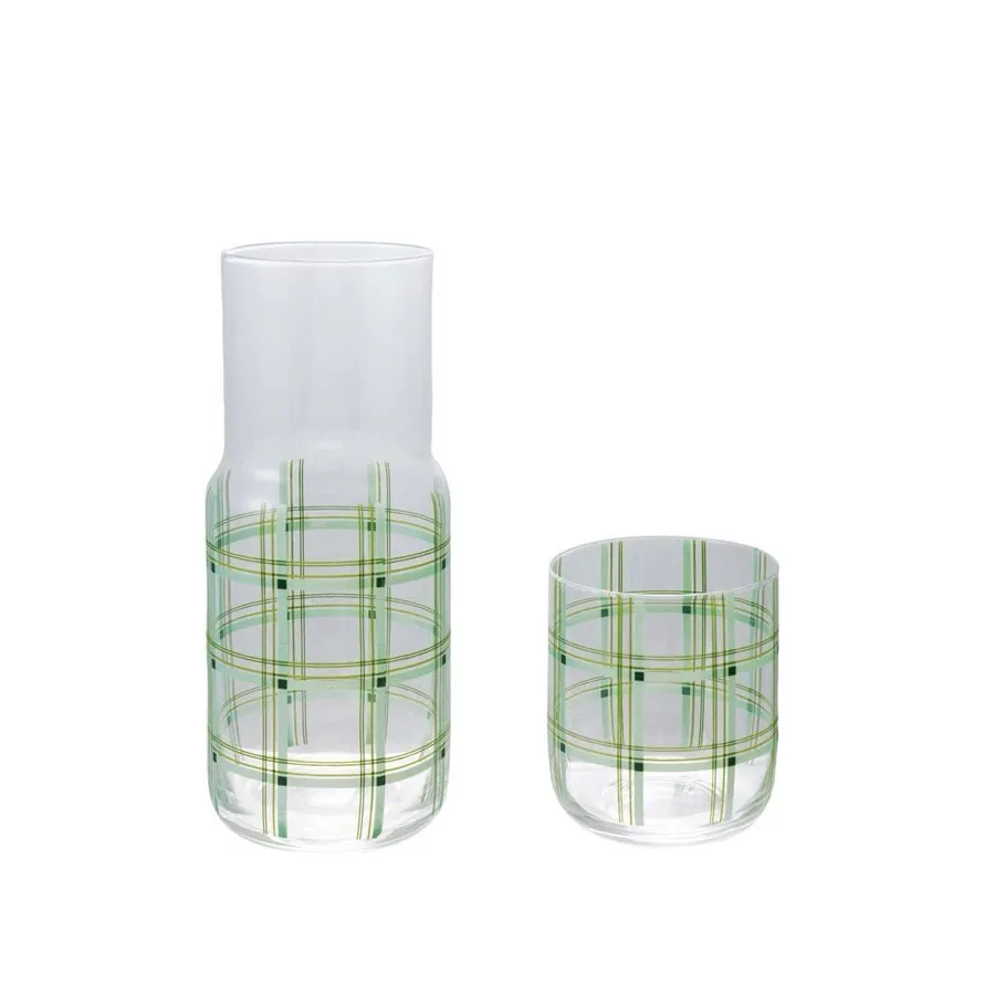 Glass Carafe W/ Drinking Glass