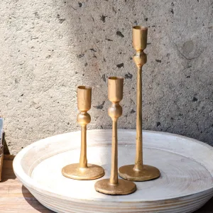 Gold Iron Ball Candle Stand