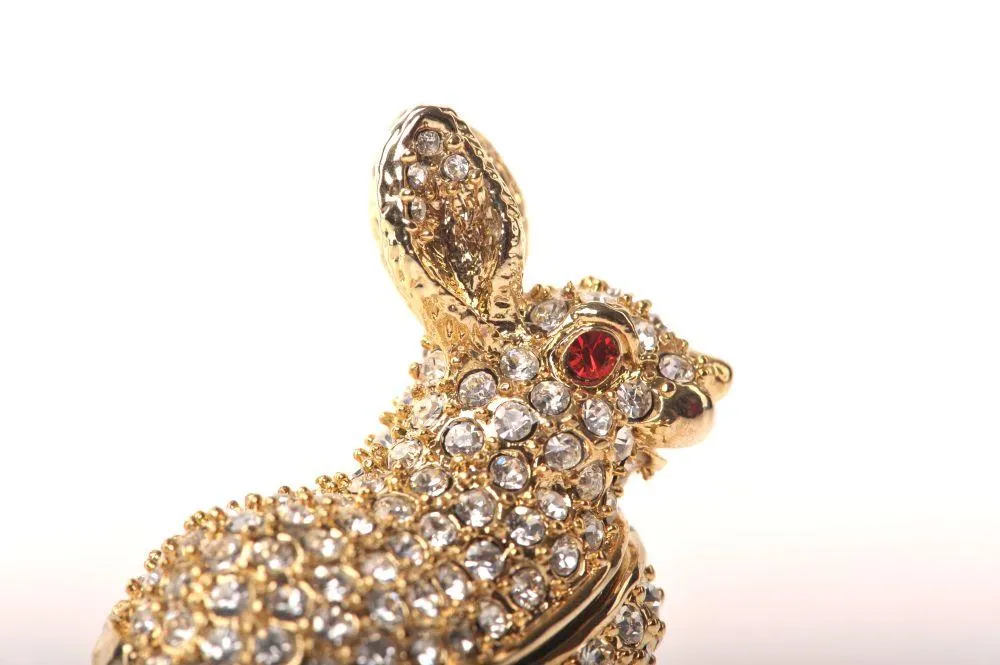 Golden Rabbit with Red Eyes