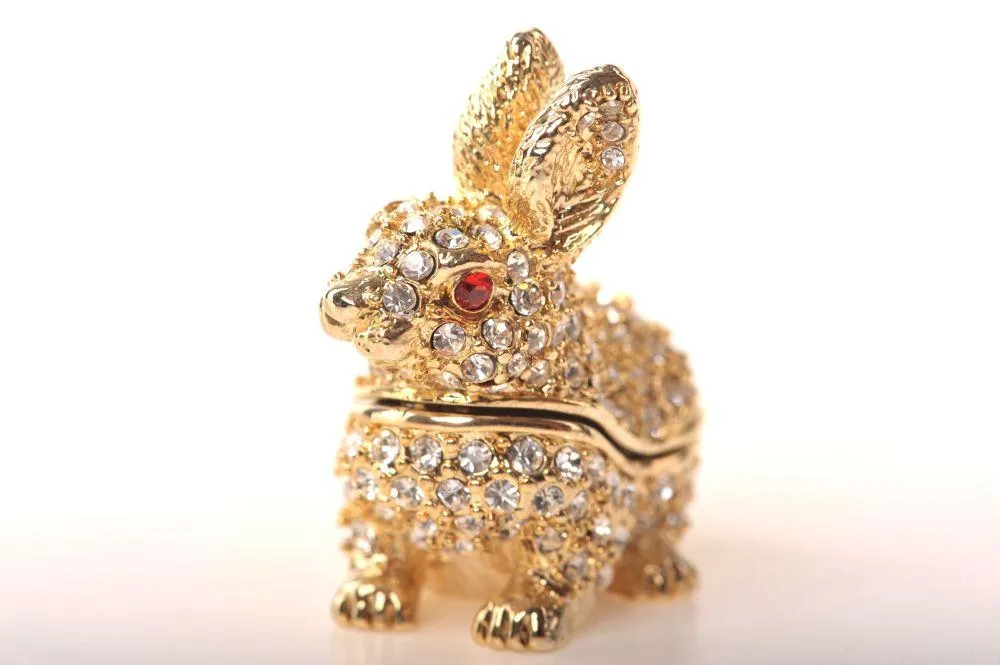 Golden Rabbit with Red Eyes