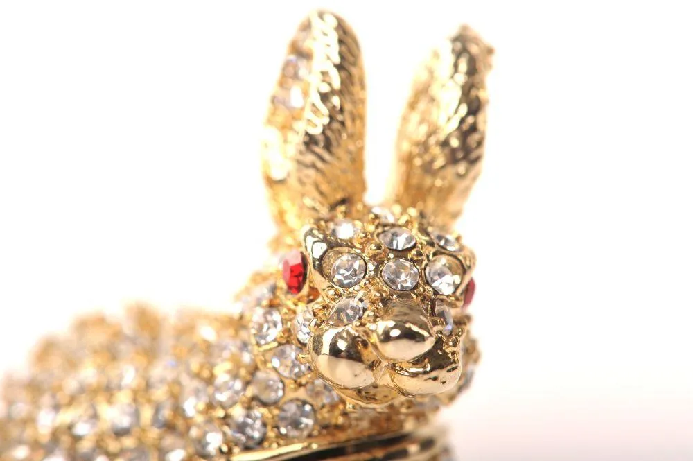 Golden Rabbit with Red Eyes