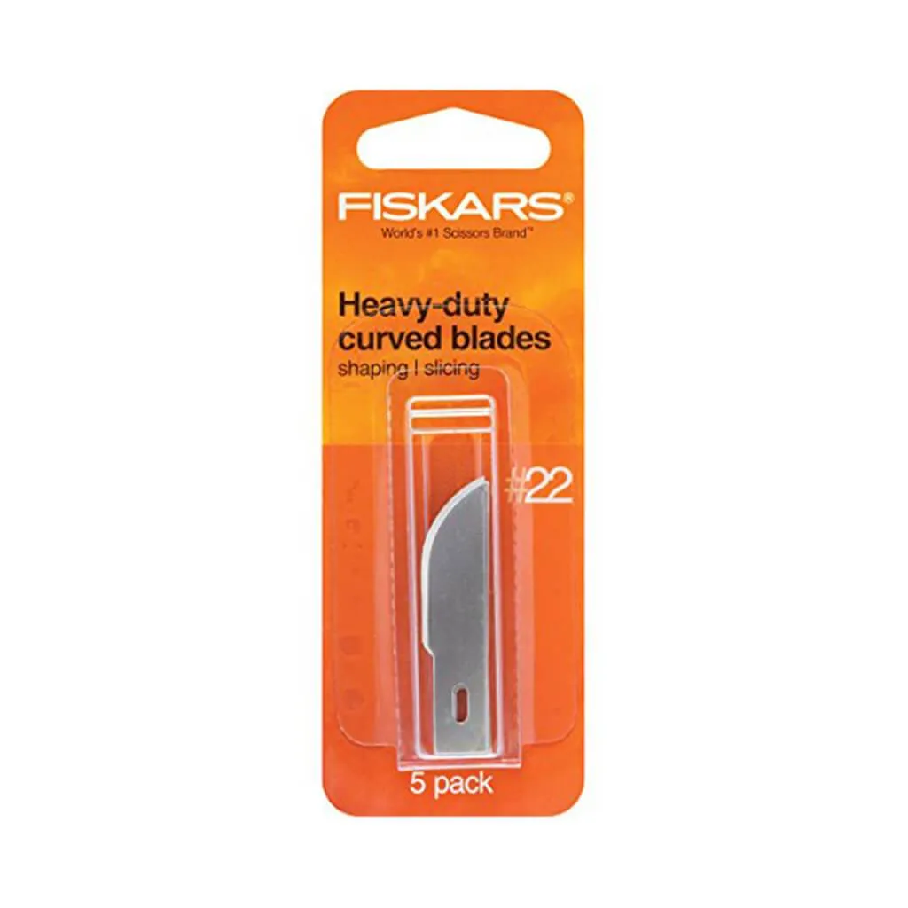 Heavy-duty #22 Curved Blades 5 Pack