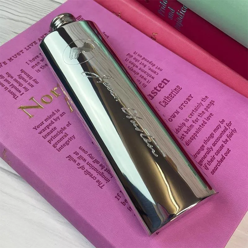 Jane Austen Hip Flask - Pewter | Exclusive Collection