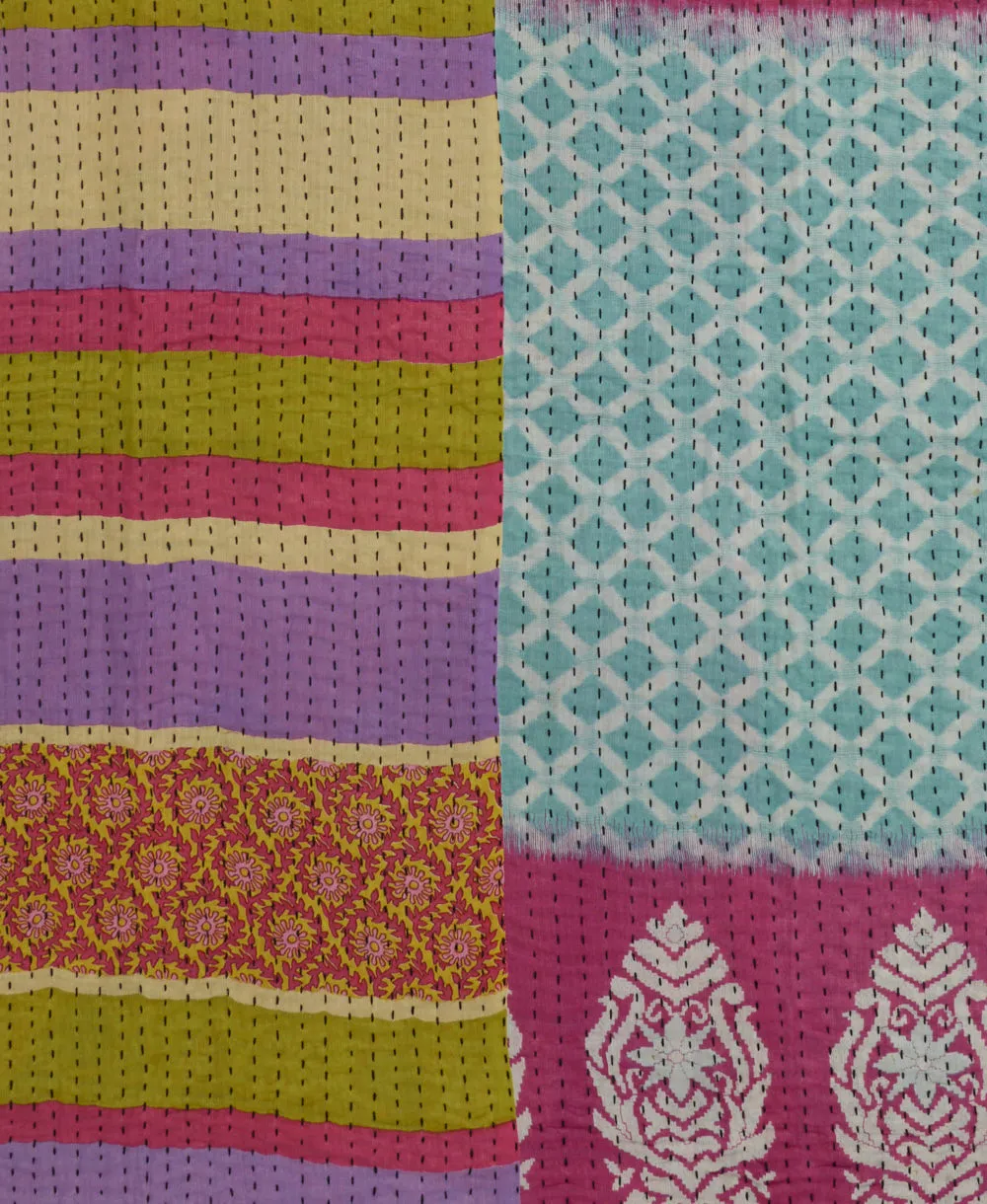 Kantha Quilt Throw - No. 240616