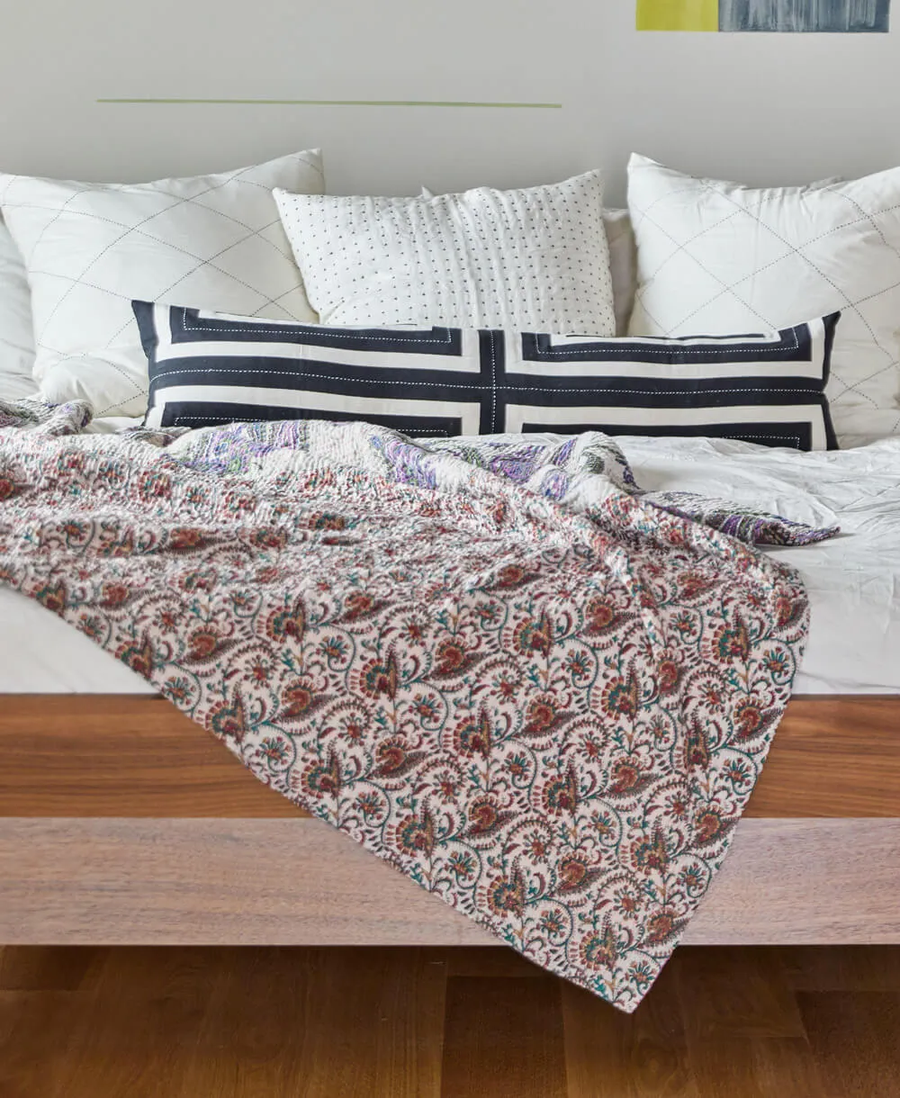 Kantha Quilt Throw - No. 240616