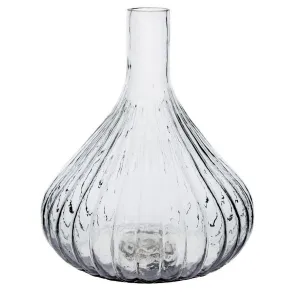 Large Onion Shape Glass Vase