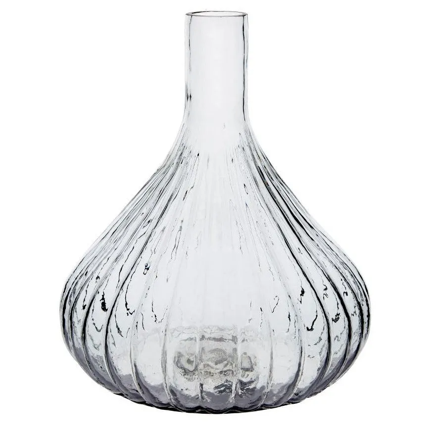 Large Onion Shape Glass Vase
