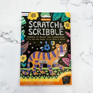 Mini Scratch and Scribble Art Kit: Jungle Fun by OOLY