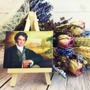 Mr. Darcy Miniature Canvas and Easel