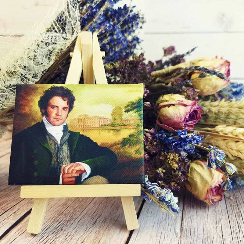 Mr. Darcy Miniature Canvas and Easel