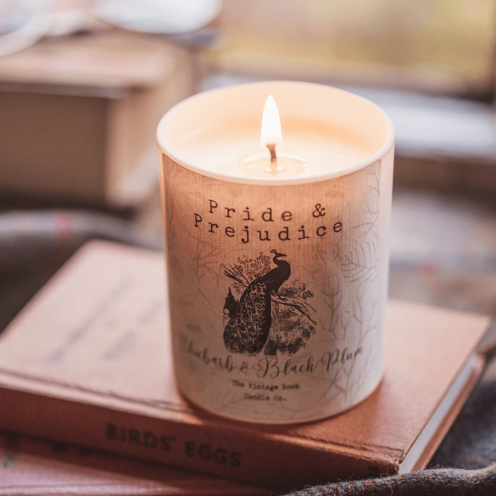 Pride and Prejudice Rhubarb and Juicy Black Plum Candle