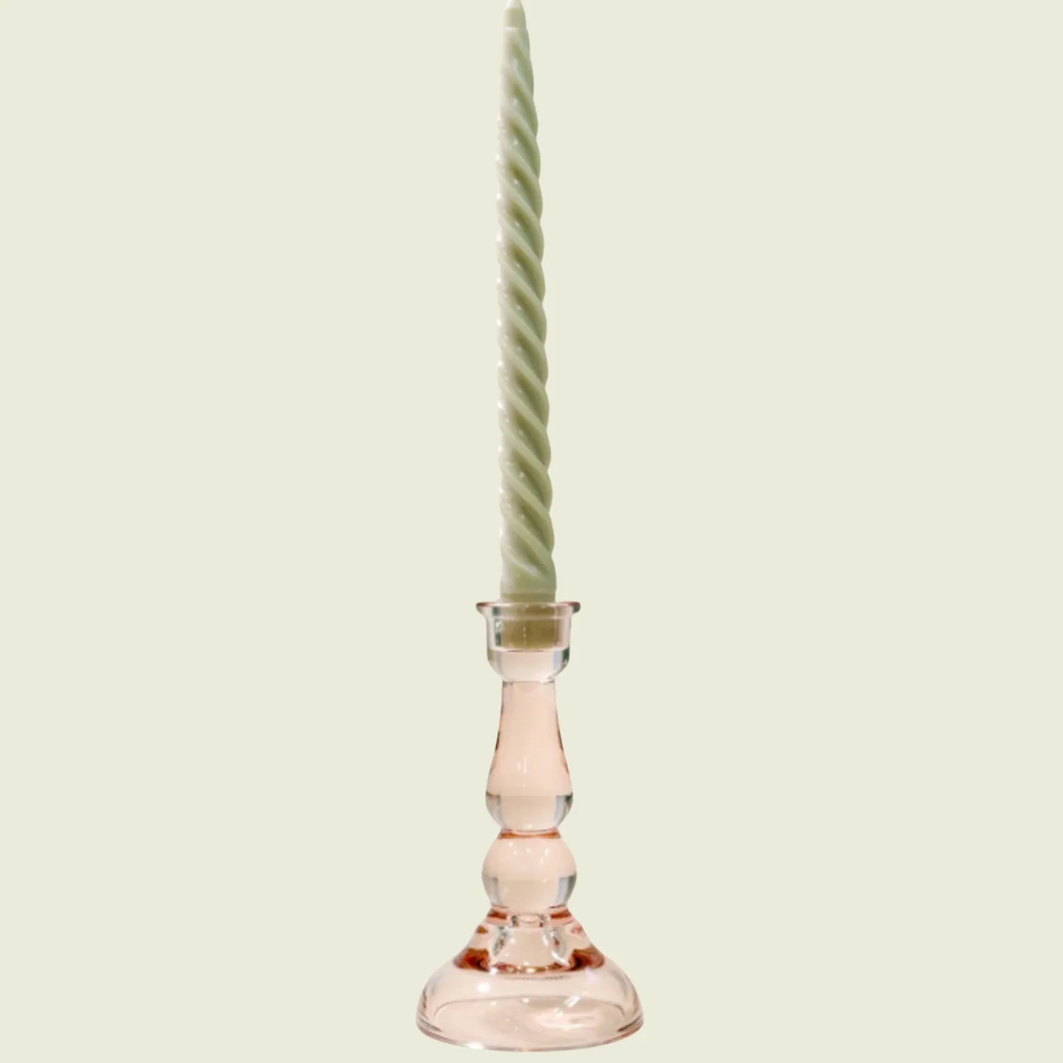 Tall Glass Taper Holder