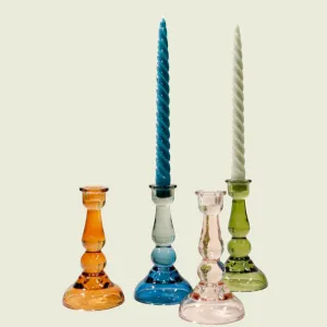 Tall Glass Taper Holder