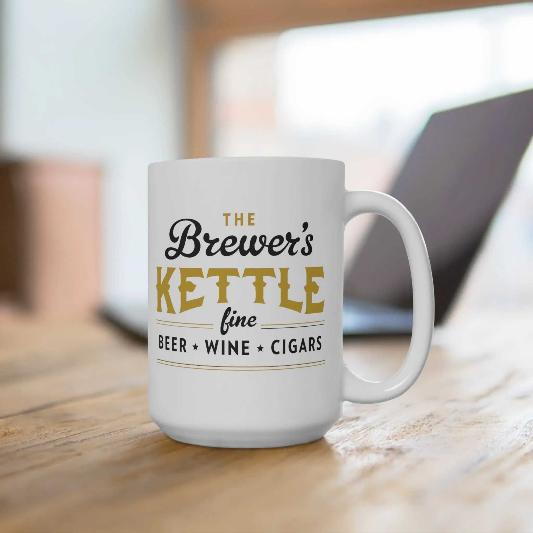 The Brewers Kettle Ceramic Coffee Cup Mug 15oz - Reefmonkey